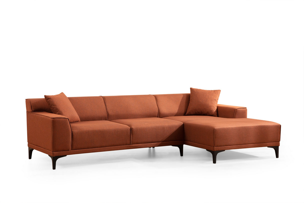 Corner sofa on the right Petra Orange