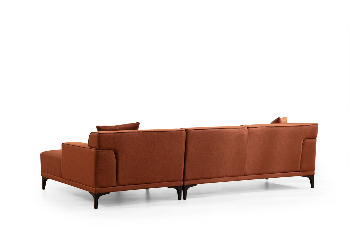 Corner sofa on the right Petra Orange