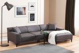 Corner sofa on the right Petra Anthracite