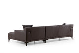 Corner sofa on the right Petra Anthracite