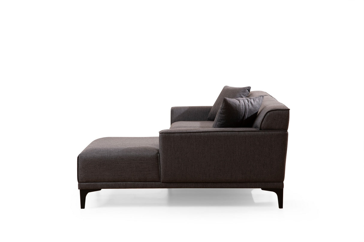 Corner sofa on the right Petra Anthracite