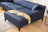 Corner sofa on the right Petra Blue