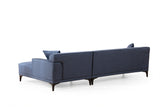 Corner sofa on the right Petra Blue