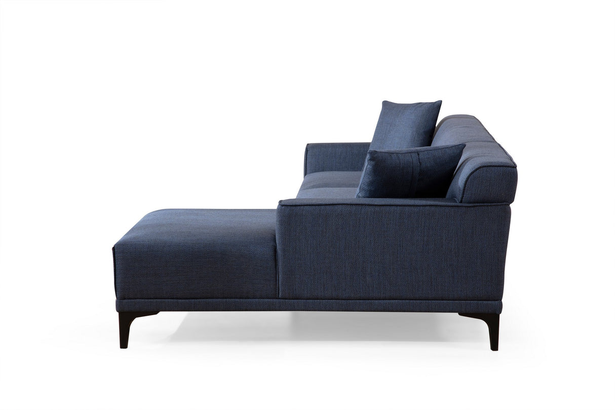 Corner sofa on the right Petra Blue