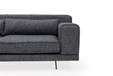 Corner sofa on the left jivago gray