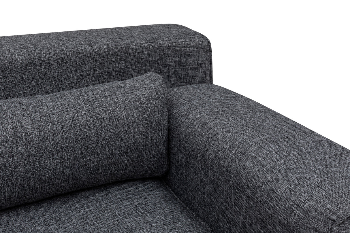 Corner sofa on the left jivago gray