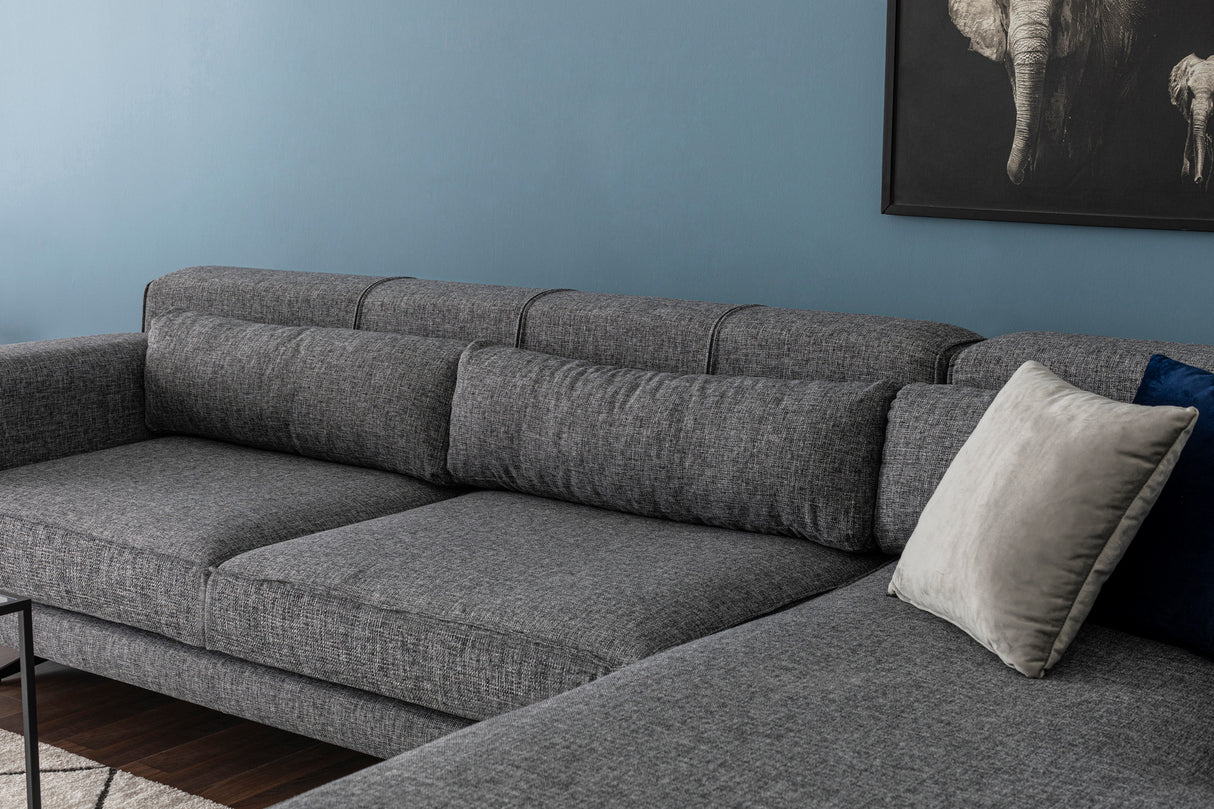 Corner sofa right jivago gray