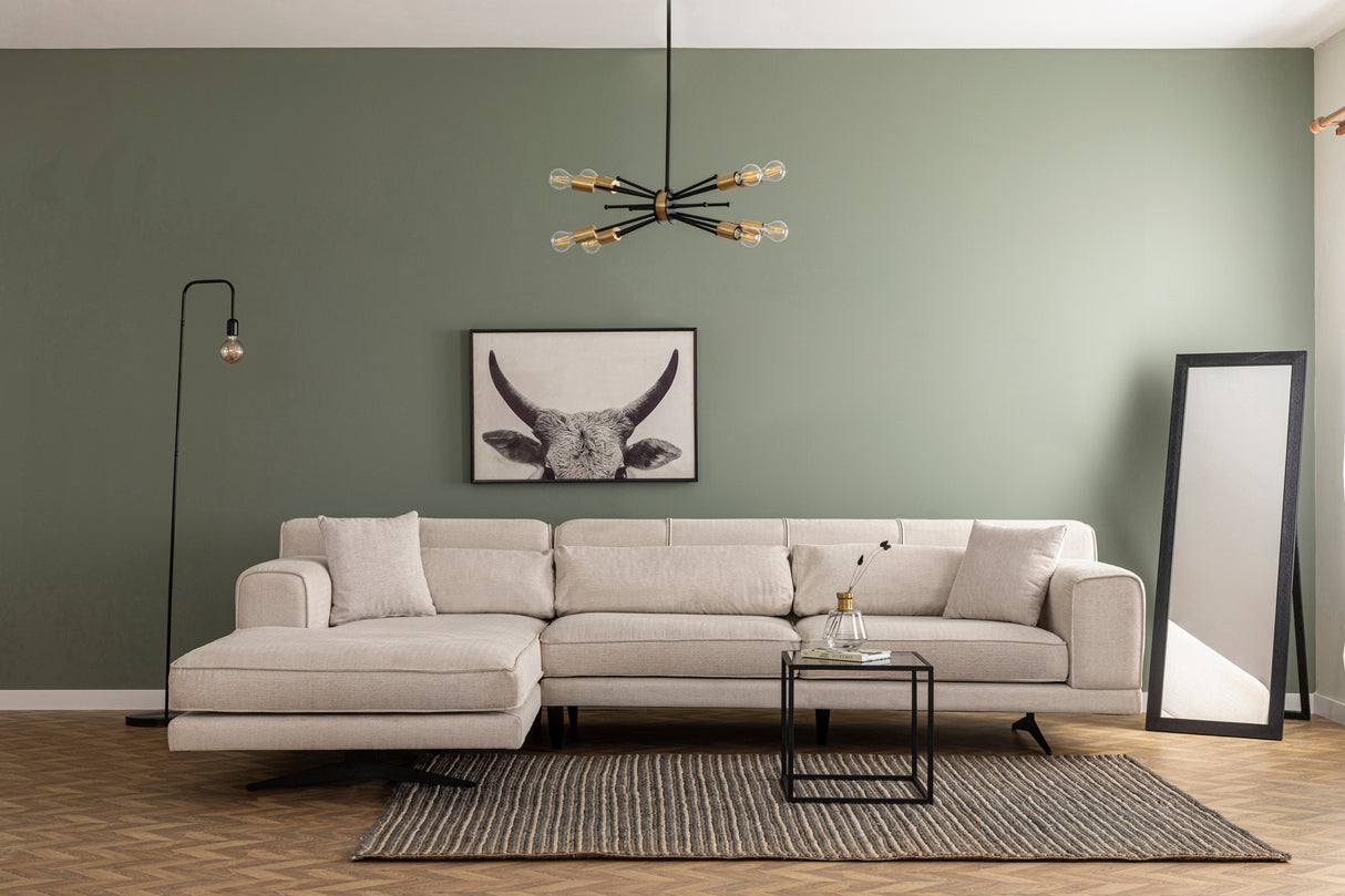 Corner sofa on the left jivago beige