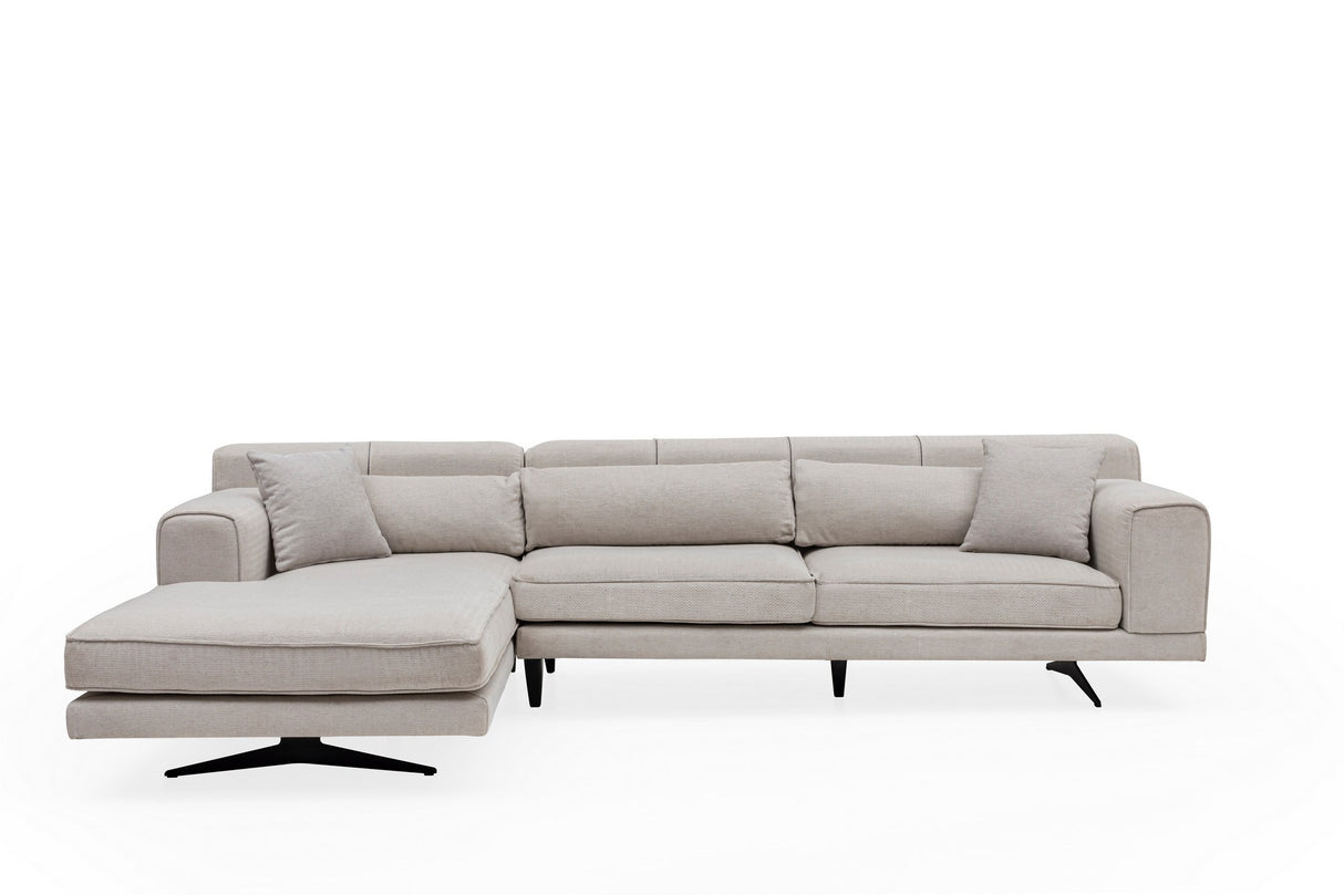 Corner sofa on the left jivago beige