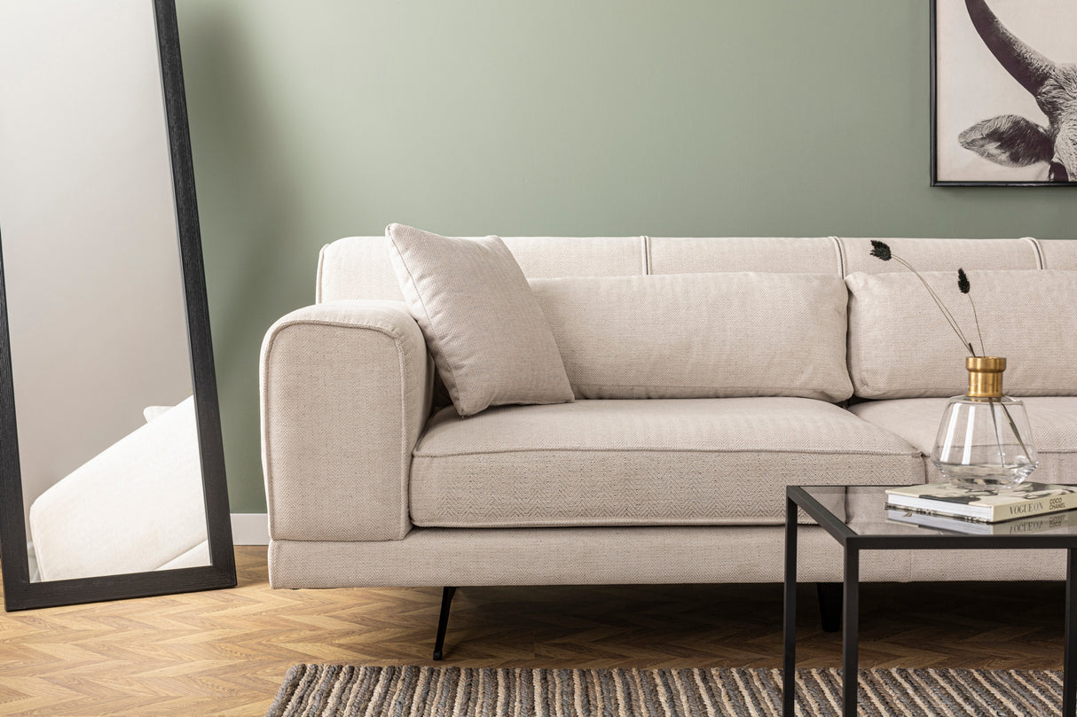 Corner sofa on the right Jivago Beige