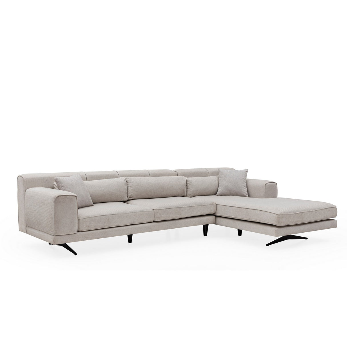 Corner sofa on the right Jivago Beige