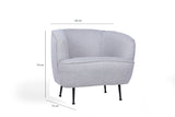 Armchair piccoli light gray