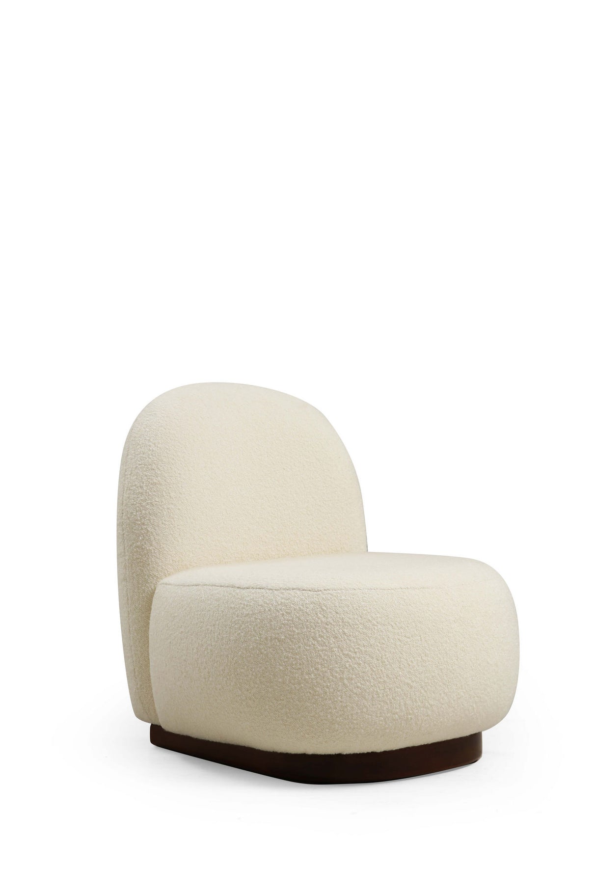 Armchair tina bouclet white