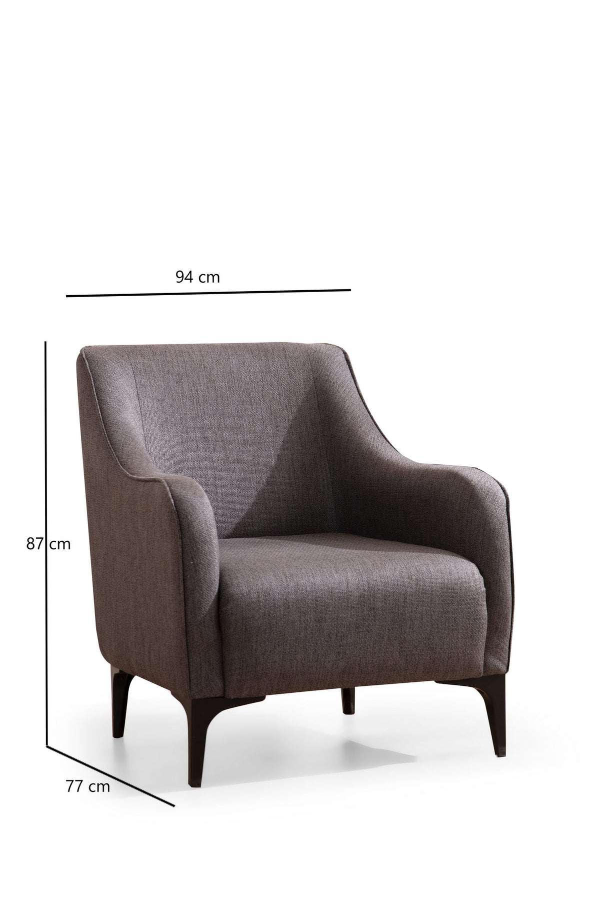 Armchair Belissimo Dark Gray