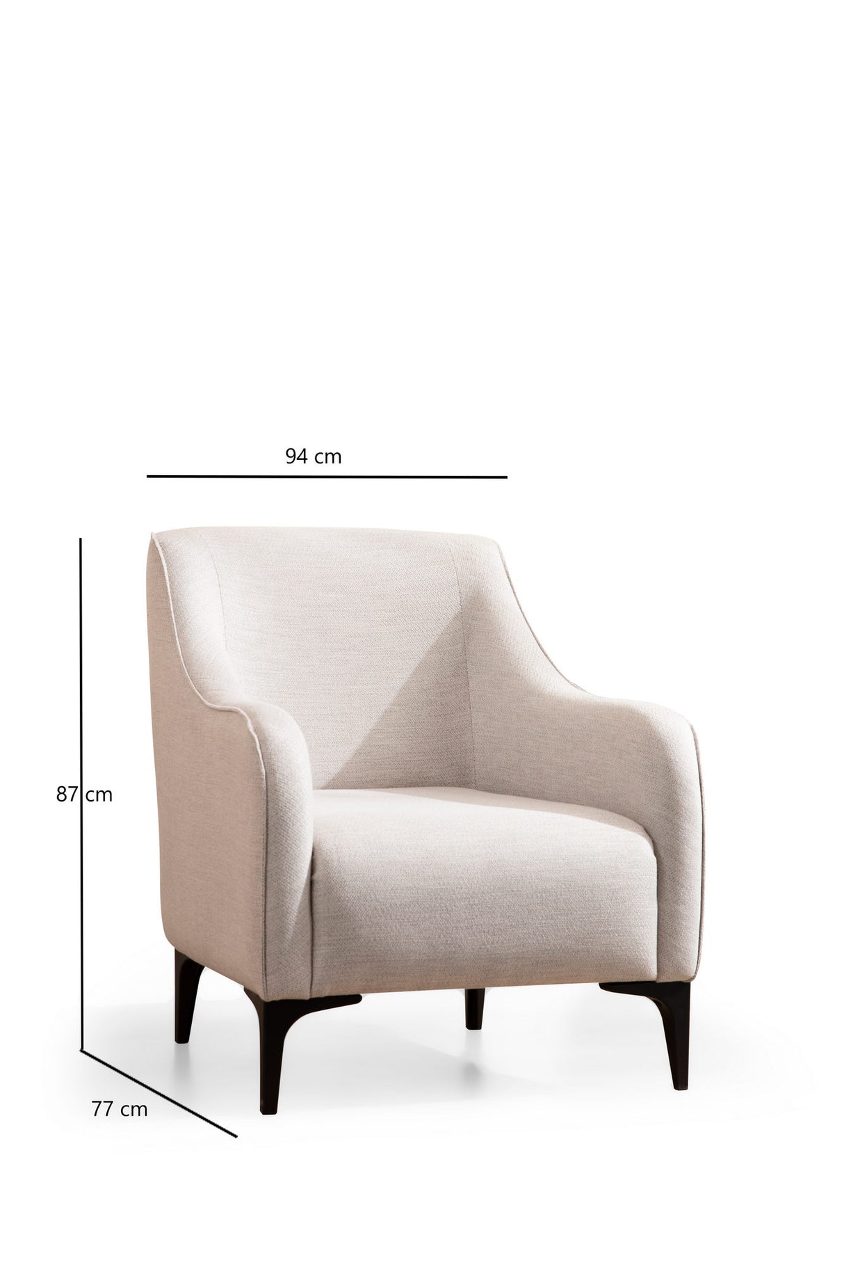 Armchair Belissimo Off White