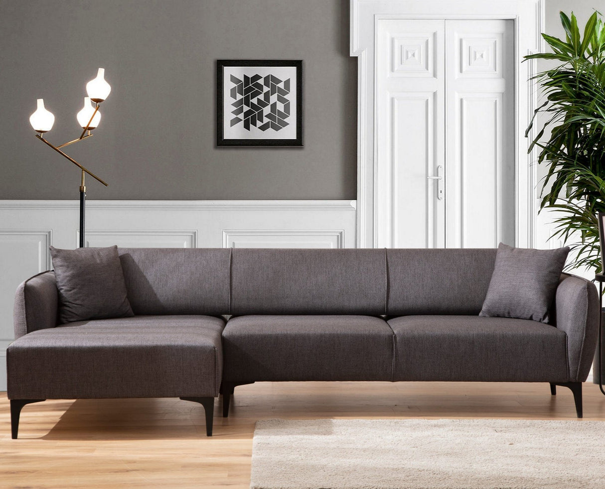 Corner sofa left Belissimo Dark Gray