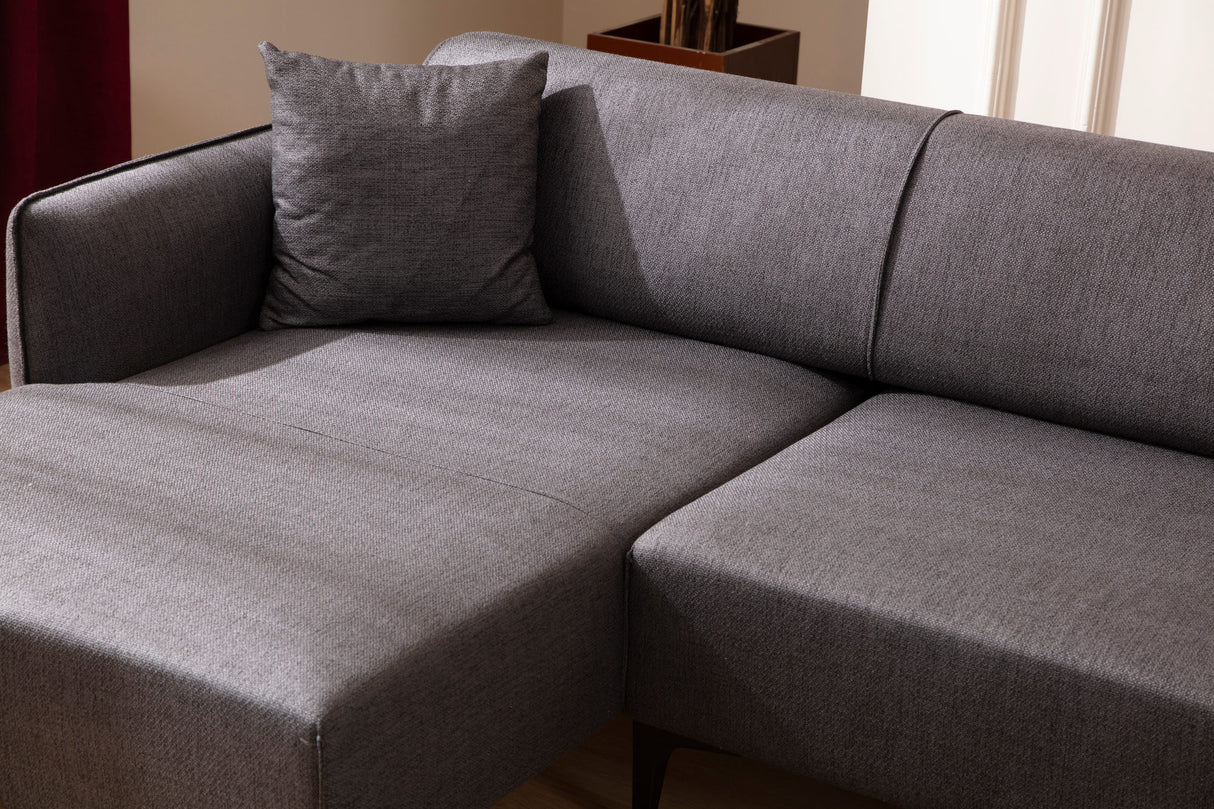 Corner sofa left Belissimo Dark Gray