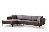 Corner sofa left Belissimo Dark Gray