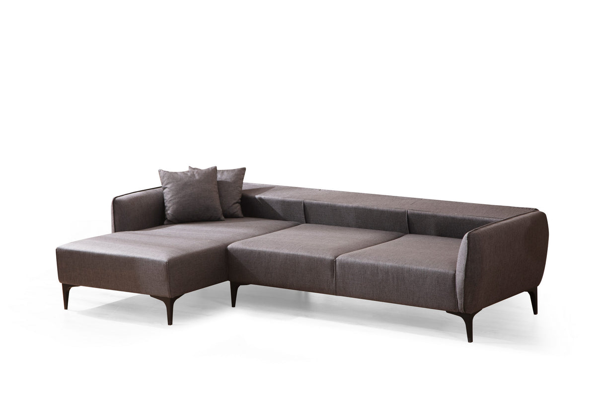 Corner sofa left Belissimo Dark Gray