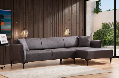 Corner sofa Right Belissimo Dark Gray