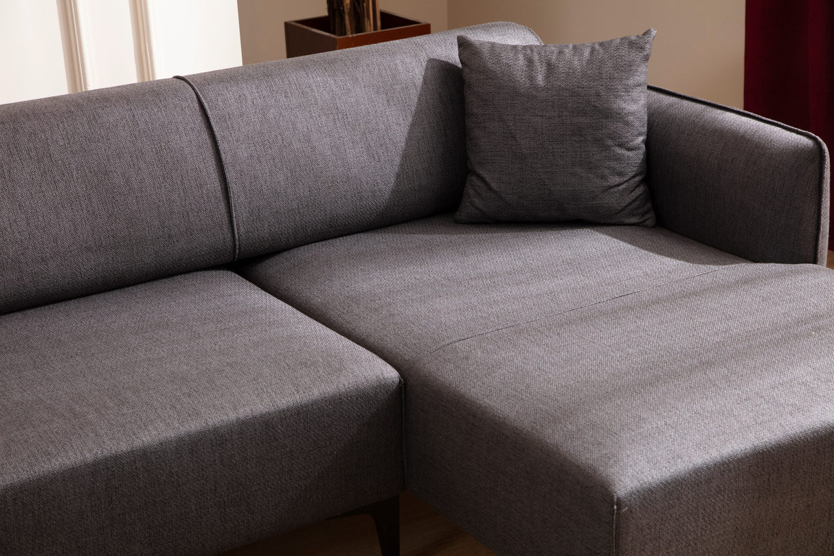 Corner sofa Right Belissimo Dark Gray