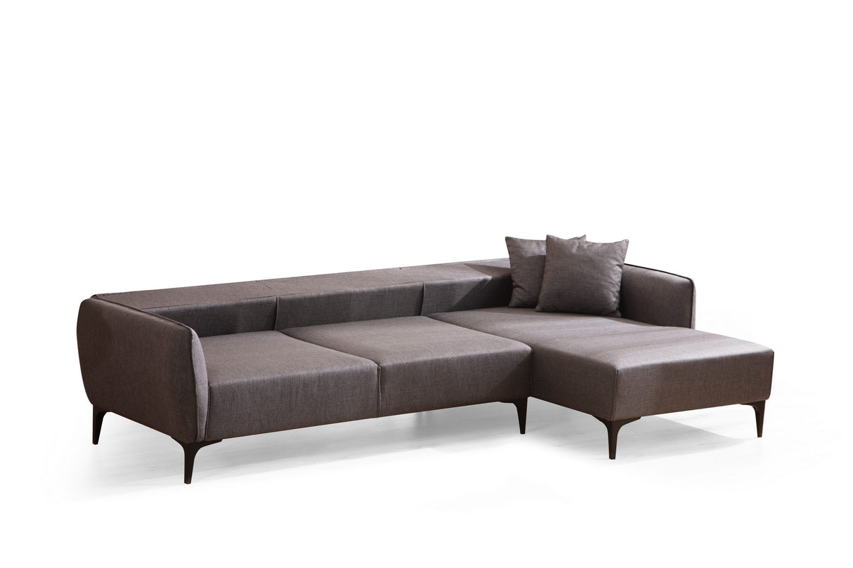 Corner sofa Right Belissimo Dark Gray