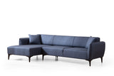 Corner sofa left Belissimo blue