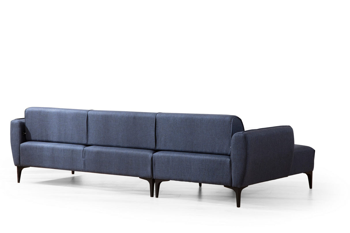 Corner sofa left Belissimo blue