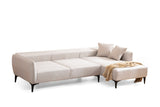 Corner sofa Right Belissimo Off White