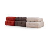 Modular sofa 3 elements doblo red white gray