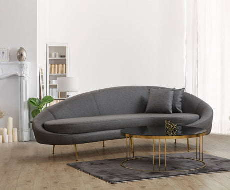 3-seater sofa Eses Dark gray right