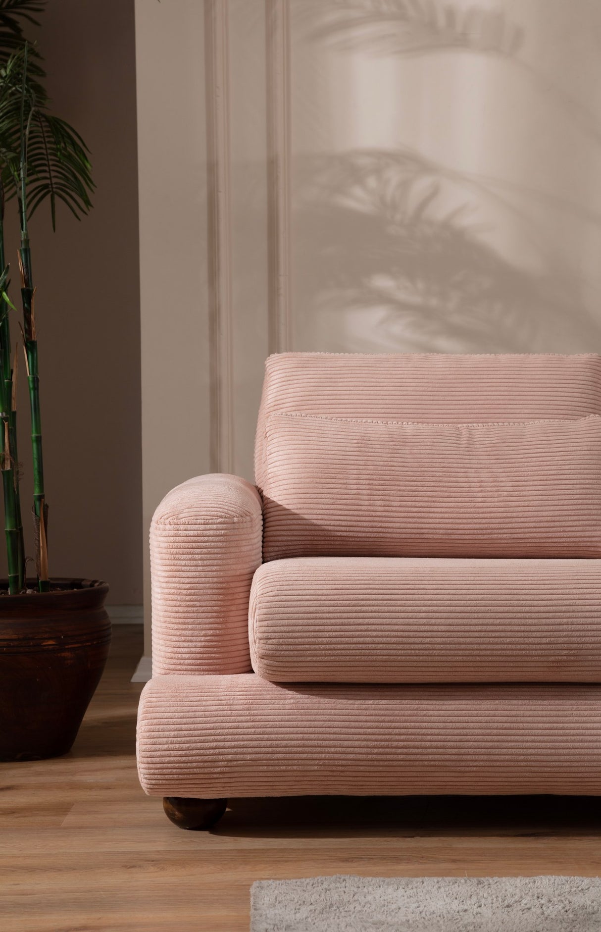 Corner sofa Right River Pink