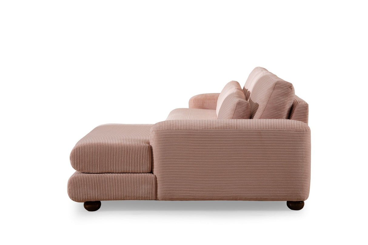 Corner sofa Right River Pink