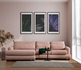 Corner sofa left River Pink