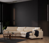 4-seater sofa right river beige