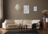 4-seater sofa right river beige