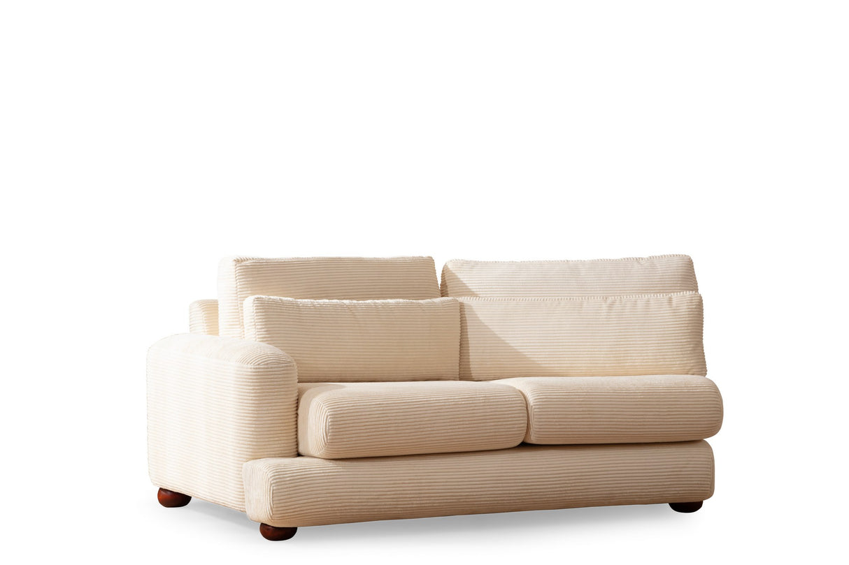 4-seater sofa right river beige