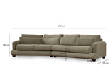 4-seater sofa left river green