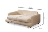 2-seater Bank River Beige