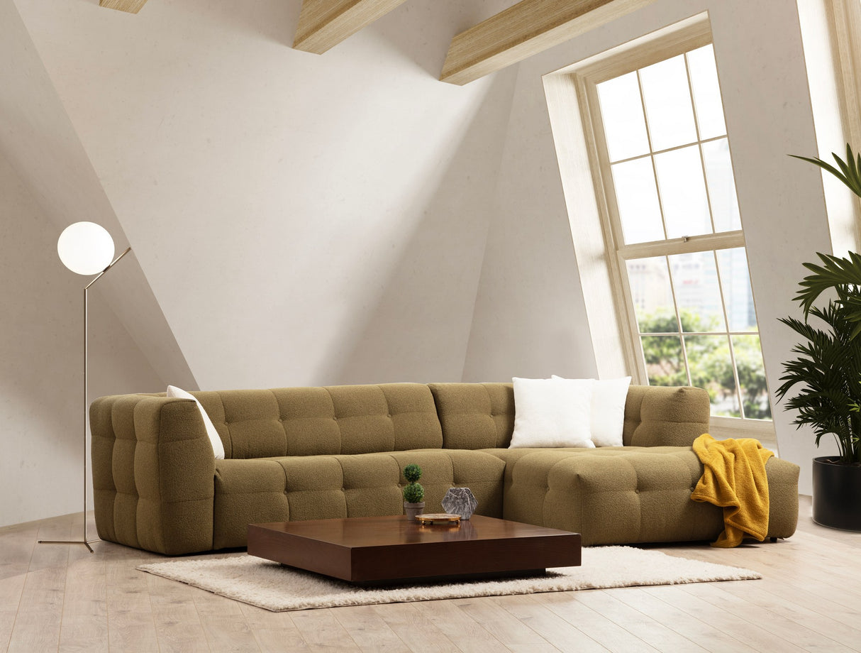 Corner sofa on the right Cady Khaki