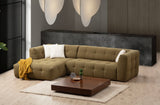 Corner sofa left cady khaki