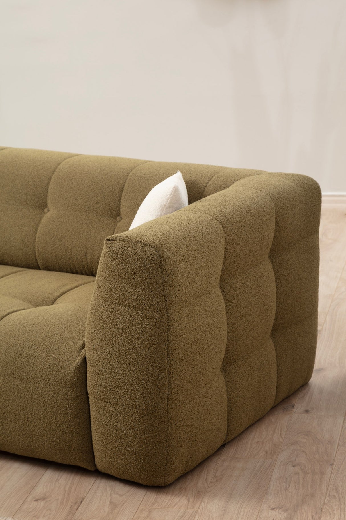 Corner sofa left cady khaki