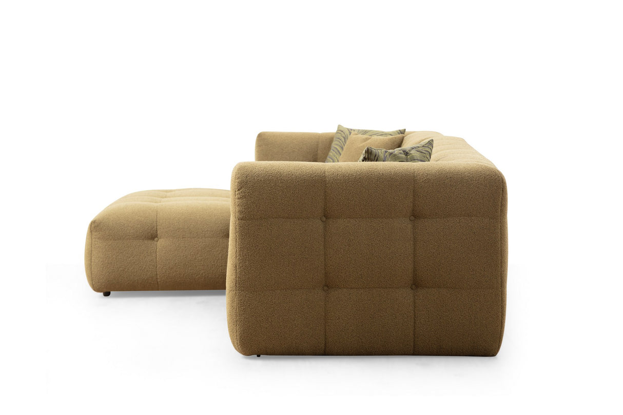 Corner sofa left cady khaki