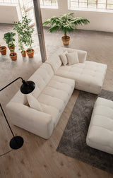 Corner sofa right cady beige