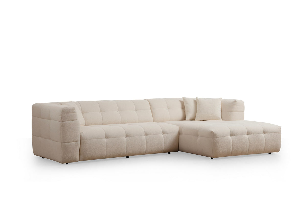 Corner sofa right cady beige