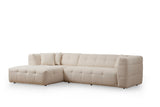 Corner sofa on the left cady beige