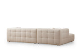 Corner sofa on the left cady beige