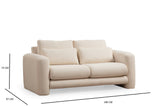 2-seater sofa lily cream