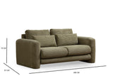 2-seater sofa lily green