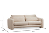 3-seater sofa lily cream